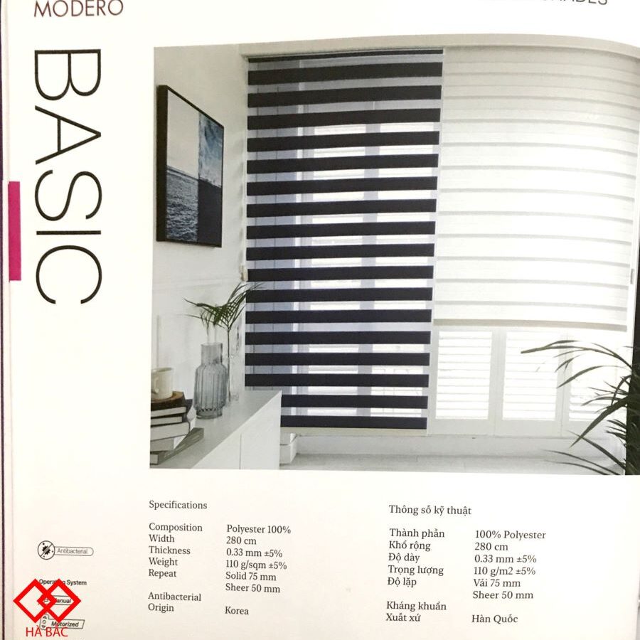 rèm cầu vồng hàn quốc modero mã basic