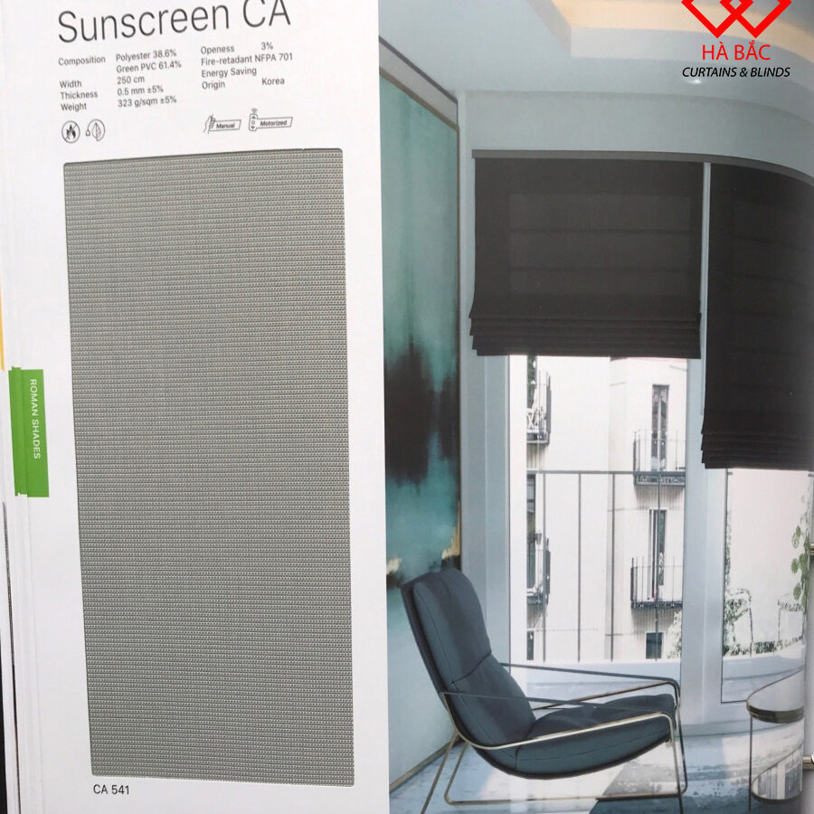 rèm roman hàn quốc modero - mã sunscreen ca