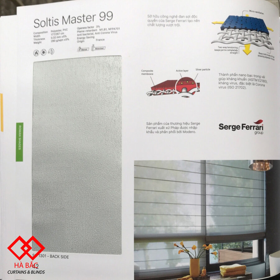 rèm roman hàn quốc modero - mã soltis master 99
