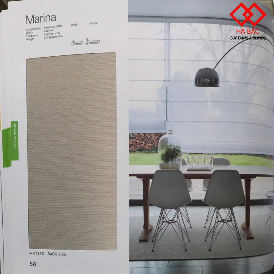 rèm roman hàn quốc modero - mã marina