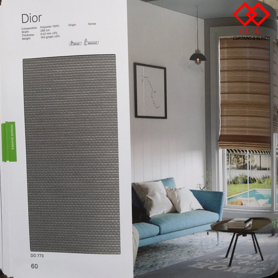 rèm roman hàn quốc modero - mã dior