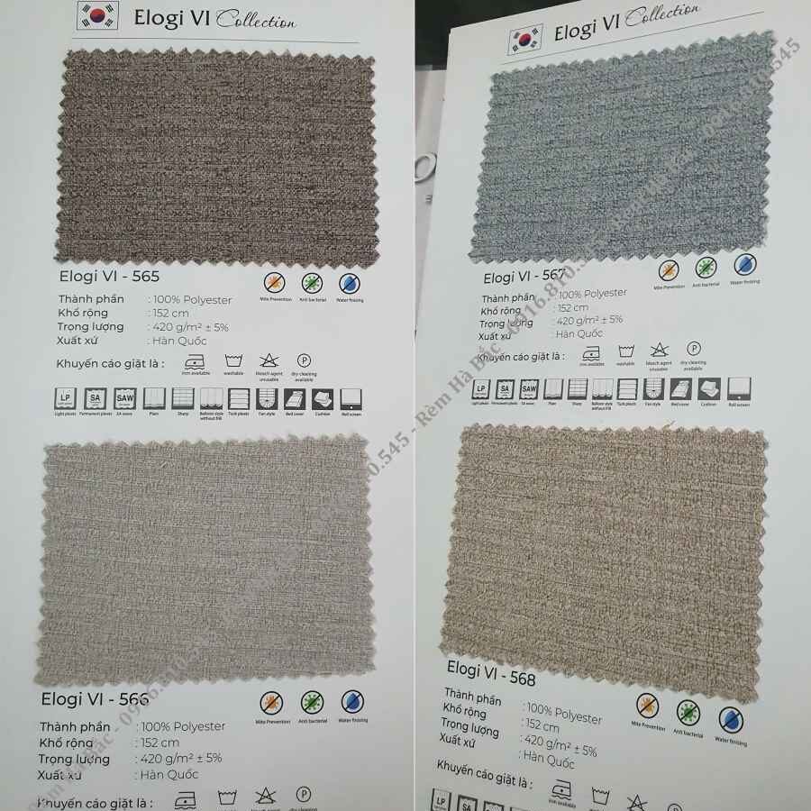 rèm vải hàn quốc hq06