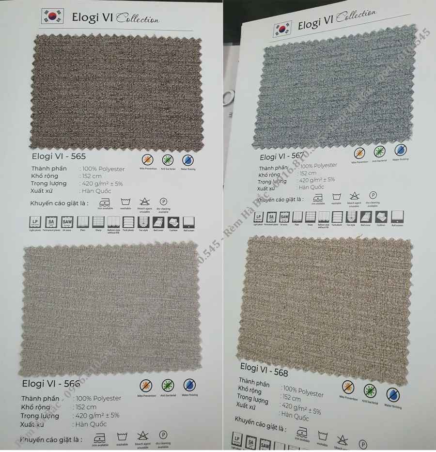 rèm vải hàn quốc hq06 rèm vải hàn quốc hq06