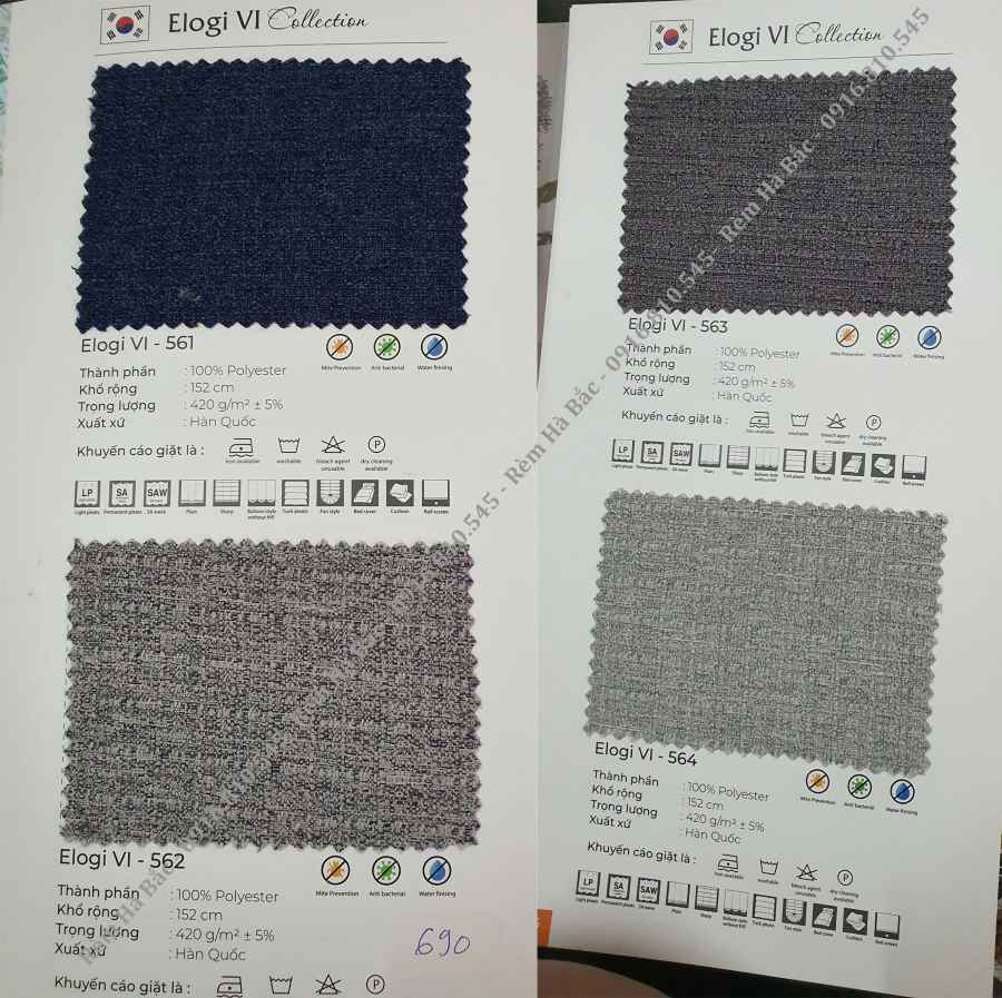 rèm vải hàn quốc hq06 rèm vải hàn quốc hq06